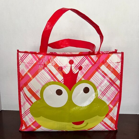 SANRIO Hello Kitty "Keroppi" Inspired Handled Tote/Shopping/ Gift Bag SO CUTE! - Picture 1 of 4